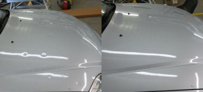 Удаление вмятин после града