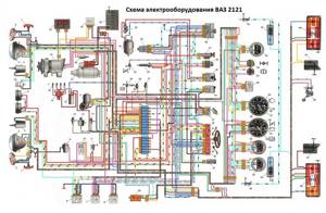 Схема электропроводки ВАЗ 21213 карбюратор