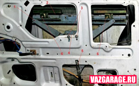 Схема стеклоподъемника ВАЗ 2107