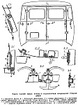 Схема установки тросиков стеклоподъемника УАЗ буханка