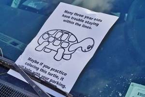 Как проучили водителей за неправильную парковку (фото)