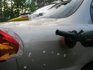 Полировка автомобильного кузова без полировальной жидкости