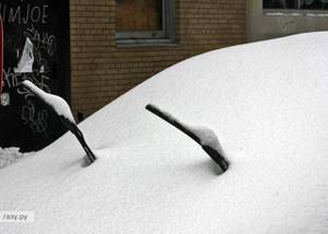 Как очистить авто от снега меньше чем за 1 минуту?