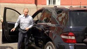 В продаже появился mercedes, который раньше принадлежал Путину